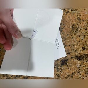 Brand new Chanel folder with authentic Chanel stamp.Must have for collector/gift